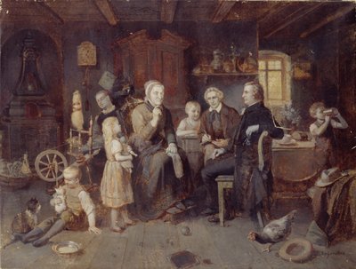 The Brothers Grimm at the Fairy Tale Ladys by Louis Katzenstein